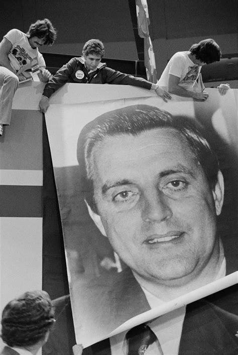 'i could not disagree more' with. Enormous Photograph Of Walter Mondale Photograph by Everett