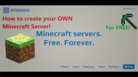 A place where you can host minecraft servers for free. How to make an Aternos server - Minecraft - YouTube