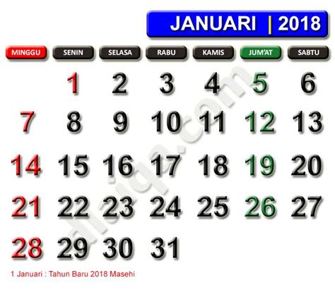 Muat turun kalendar islam 2018 pdf. d'Laiqa Arena: Kalender 2018, Jumlah Libur Dan Cuti ...