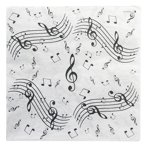 Maybe you would like to learn more about one of these? Serviettes Papier Musique x20 | Décoration de table bapteme