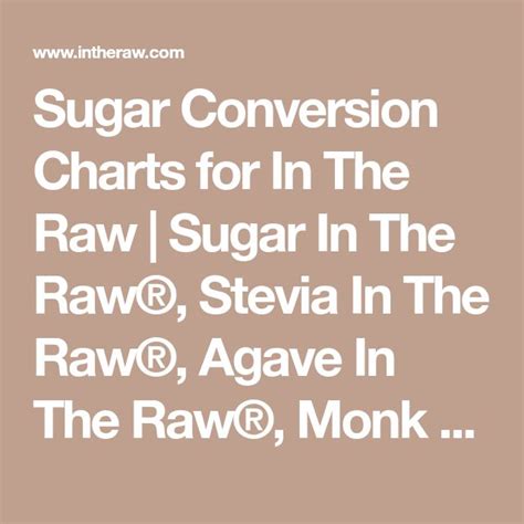 They are absorbed mostly as glucose. Pin by HCJanson on Refined Carb diet in 2020 | Sugar conversion chart, Stevia, Conversion chart