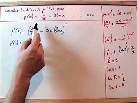 Dérivation d'une fonction logarithme . MATHS TERMINALE - YouTube