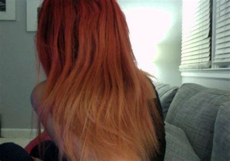 Ombre is one of the biggest hair trends of these past few years, so what is reverse ombre hair? red ombre hair on Tumblr