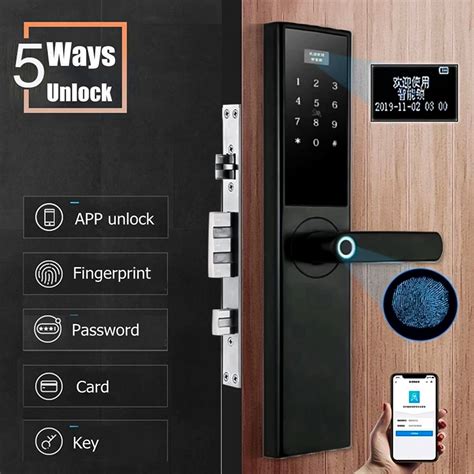 Safe and reliable, touch once and open. 【HOT】Smart Security electronic smart door lock app ...