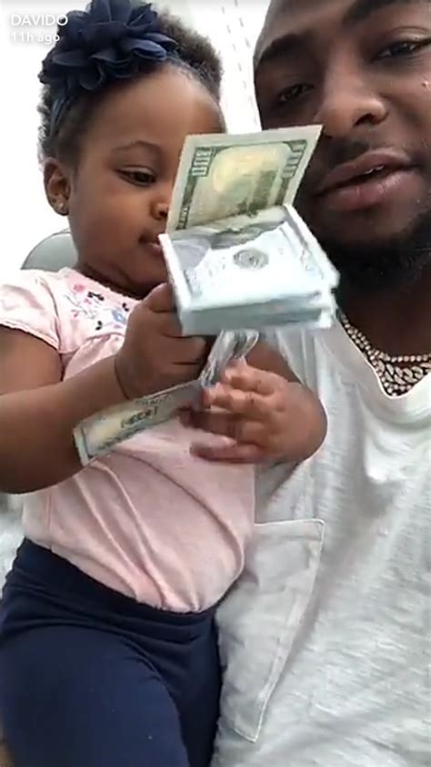 The glabella is right here by the way (gives the finger). 30 billion baby: Davido lets his daughter Hailey play with ...