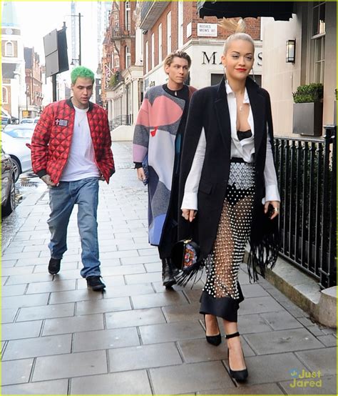 The two music artists dated for more than one year (image: Rita Ora & Green Haired Boyfriend Ricky Hilfiger Hit Kate ...