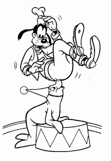 Enjoy these free printable bible coloring pages, coloring sheets and coloring book pictures. Goofy on Circus Show Coloring Page - NetArt