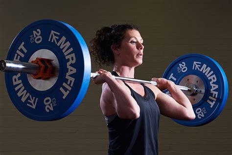 During the clean, the lifter moves the barbell from the floor to a racked position across the deltoids, without resting fully on the clavicles. How To Do A Clean And Jerk | Mirafit