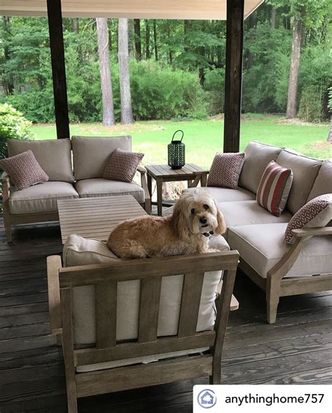 Browse living room decorating ideas and furniture layouts. Gorgeous SCREENEZE® Screen Porch with the Cutest Doggo ...