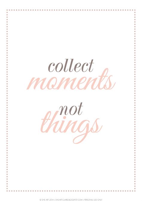 While many of us admire nice things, materialism and suffering may share a. "collect moments not things" quote {free printable} | She art | Golf tatoeages