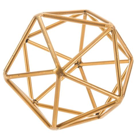 Ready within 2 hours with pickup. Gold Geometric Metal Shape | Decorative spheres ...