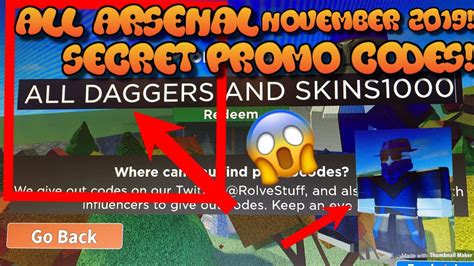You can get some free bucks, which can be used to purchase skins and items from the shop. All Working Codes In Arsenal November 2019 Roblox