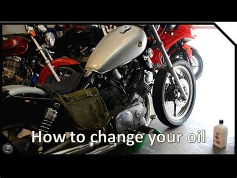 I am assuming by looking at the bike that it is on the right side, lower front part of the engine. Motorcycle oil change | Maintenance basics | Virago - YouTube