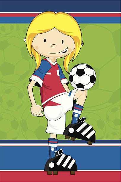 水彩画 肖像画 文字 女の子 女性 花. 女子サッカー イラスト素材 - iStock