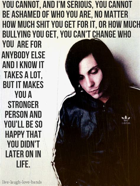 Explore our collection of motivational and famous quotes by frank iero — american musician born on october 31, 1981, frank anthony iero, jr. frank iero quote on Tumblr