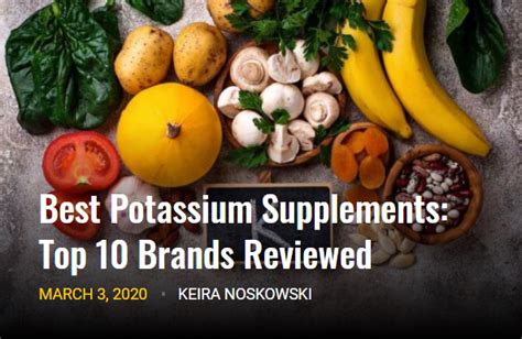 Free of gluten, dairy, and soy. Best Potassium Supplements: Top 10 Brands Reviewed