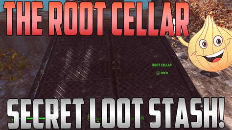 And finally after taking scrapper, my body detector mod is working! Fallout 4: Secret Loot Stash Location | The Root Cellar ...