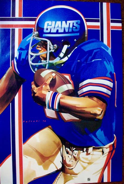 This amazing poster features the dynamic offensive sensation in action at the meadowlands, getting set to run another one right up the gut. Pro Football Journal: 1974 NFL Posters (Between Stancraft ...