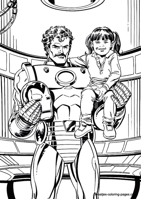 Here are 20 amazing iron man pictures to color: Iron man coloring page | Tegninger