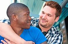 gay men handsome male couple stock