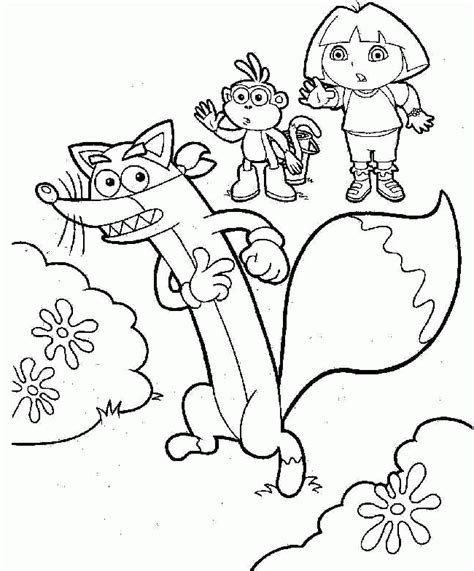 Free dora the explorer coloring pages available for printing or online coloring. dora swiper coloring pages - Clip Art Library