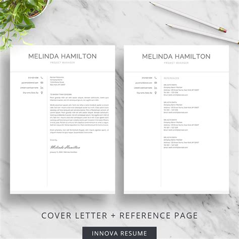 Use professional cover letter templates. Basic Resume Template for Word - Innova Resume