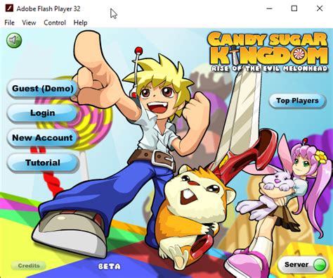 Click download the windows flash player 13 projector (exe, 9.95mb) link. Candy Sugar Kingdom • View topic - The end of an era