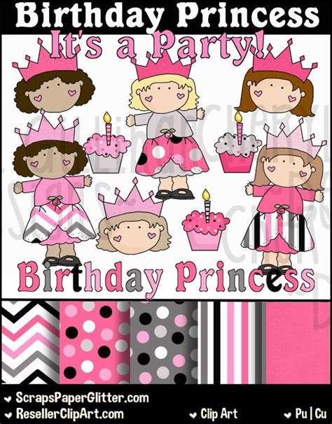 Useful tips , useful information. Birthday Princess Clip Art - Commercial Use, Digital Image ...