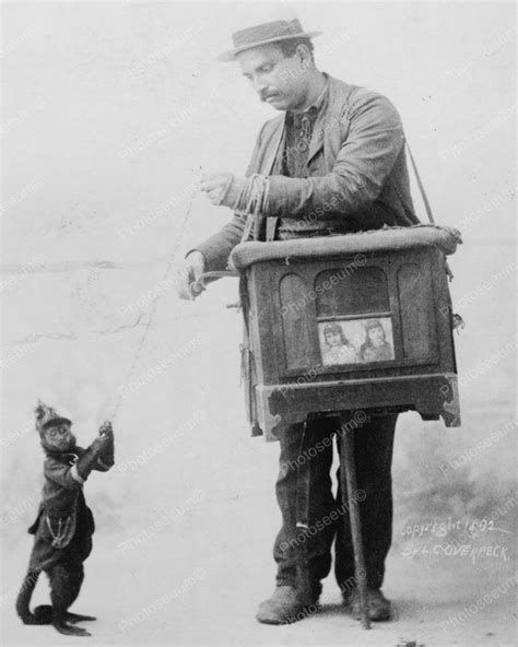 We are happy to open our doors by appointment. Organ Grinder Monkey Vintage 8x10 Reprint Old Photo | eBay ...