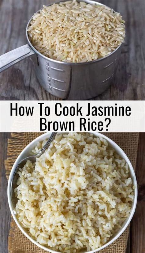 Using the method above, reduce the water to a 1:1.5 rice/liquid ratio. Learn how to cook brown jasmine rice that turns out tender ...