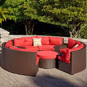 It measures 9 feet by 9 feet and can be used over your outdoor sitting or. Cambridge 6-piece Round Sectional | Round sectional, Home ...