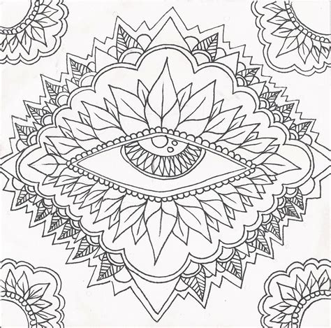 Collection of the eight planets of the solar system with the sun and the moon, isolated on white background. Mandala Madness: This Eye Mandala Begs For Color