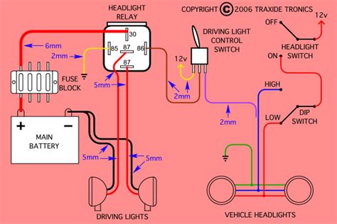 My idea was by using this wiring philosophy i run for high beam sensing i've spliced number 10 wire, which is the one that right after the light command switch in steering wheel. I'm adding spot lights to my Triton GLX-R '06' model and need to know the easiest place to ...