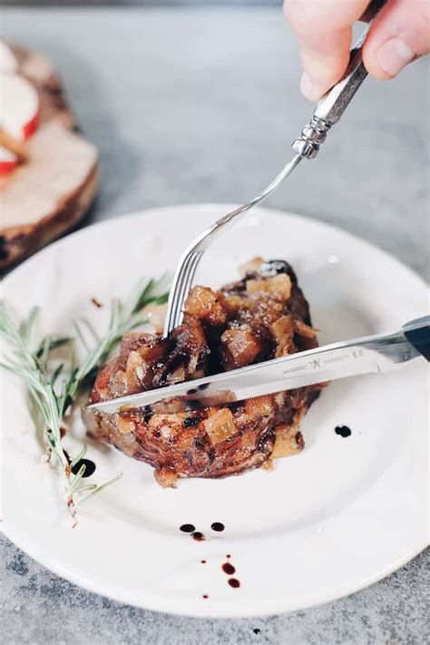 The instant pot is the only cooking vessel you'll need for this easy meal of pork chops and potatoes—plus, it's ready to eat in under an hour. Instant Pot Pork Chops with Apple Balsamic Topping (Paleo ...