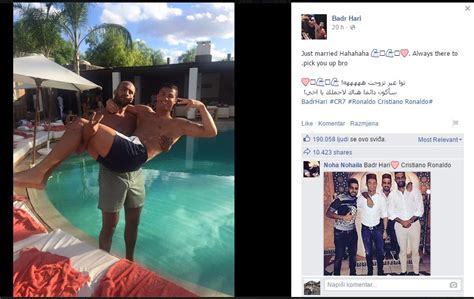 Mar 15, 2016 · cristiano ronaldo and chloe green late last year however it was reported in the spanish press that ronaldo was making trips to morocco to see an alleged boyfriend, kickboxer badr hari. Badr Hari i Cristiano Ronaldo: "Upravo vjenčani" (FOTO ...