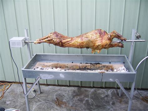 Each spit roast is designed to cook a variety of different meats. Outdoor cooking with charcoal: How to spit roast a lamb