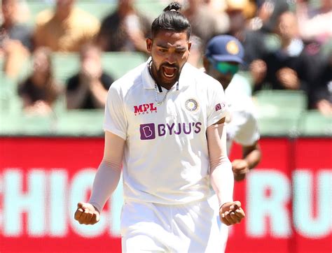 Sundar, who was representing the english county team, faced an unplayable bouncer from his fellow countryman siraj. 'Siraj's biggest strength is his own confidence in himself ...