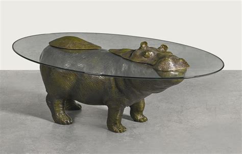 Bespoke bronze sculpture mark stoddart cheeky hippo. Stoddart Mark | HIPPO 'THE LAD' COFFEE TABLE (2002 ...