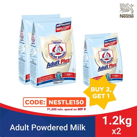 Official facebook page of bear brand powdered. BEAR BRAND Adult Plus Milk Powder 1.2kg - Pack of 2 with ...