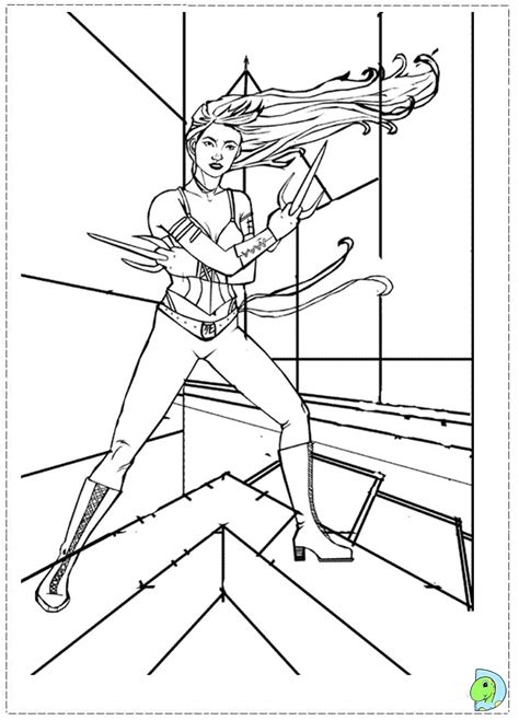 Clint barton or hawkeye became an orphan at a young age when his parents died in a car accident. Elektra Coloring page- DinoKids.org