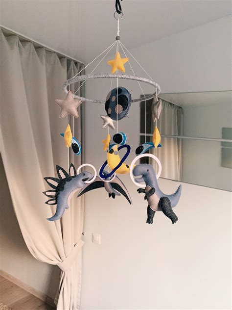 Maybe you would like to learn more about one of these? Dinosaurs mobile/ Dinosaurs in space for nursery/Baby ...