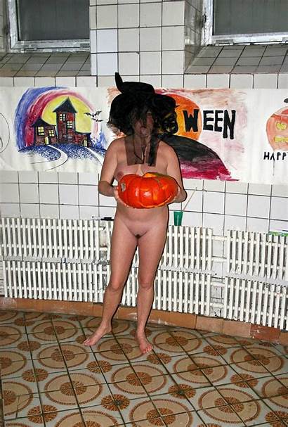 Stack Pumpkin Halloween Nudist Nudists