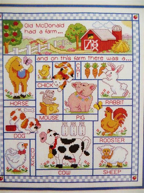 Welcome to free cross stitch & needlework patterns at allcrafts where you can find hundreds of free patterns and projects. Old McDonald's Farm Counted Cross Stitch Kit J P Coats ...