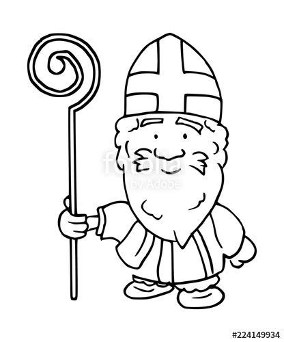 Een prentenboek voor sinterklaas kopen? Grappige illustratie van Sinterklaas getekend met pen. Te downloaden als stock image. Deze prent ...