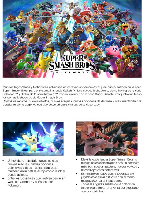 New super mario bros u deluxe. Juego Nintendo Switch Mario Super Smash Bros. | laPolar.cl