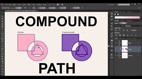 Use the selection tool to select the object that you want to as you can see, illustrator reshaped our object for us and closed the path. Compound Path in illustrator | Easy Learn - YouTube