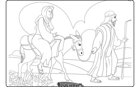 Travel to bethlehem with the holy family during advent. Coloring pages Archives | Coloring pages, Bible coloring ...