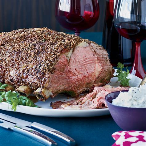 Whole beef tenderloin with an herb crust smoked on a charcoal grill. Roast Beef Recipes | Food & Wine