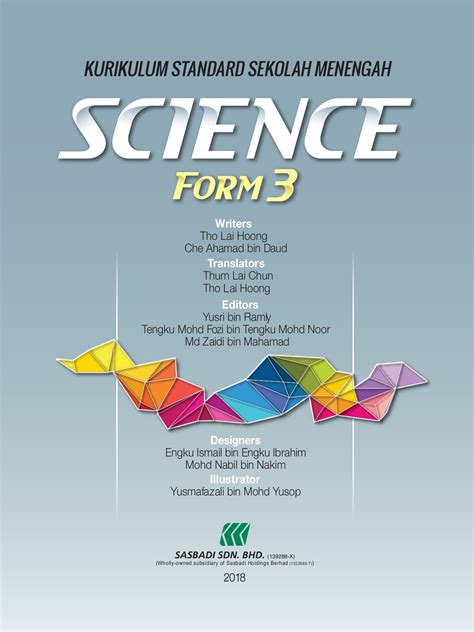 Introduction to scientific investigation / pengenalan kepada penyiasatan saintifik. Buku Teks Science Form 3