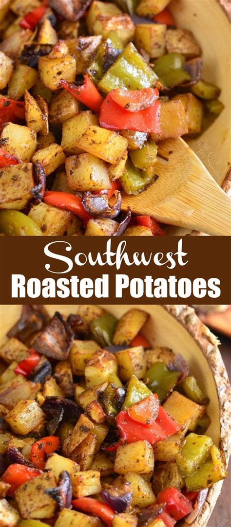 Place on a baking sheet. The most amazing Southwest Roasted Potatoes. These roasted ...